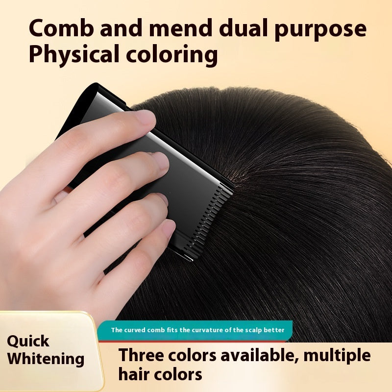 Hairdressing Comb Covering Gray Hair Artifact Hurt The Scalp And Does Not Fade Easily