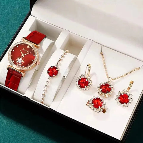 Luxury Women’s Watch & Jewelry Gift Set