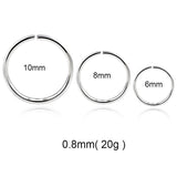 Stainless Steel Nose Ring 5 Colors Piercing Jewelry
