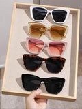 Women'S Trendy Cat Eye Frame Sunglasses, Trendy Casual Sunglasses for Everyday Use, Fashion Modern Accessories for Outdoor Activities, Sunglasses for Women