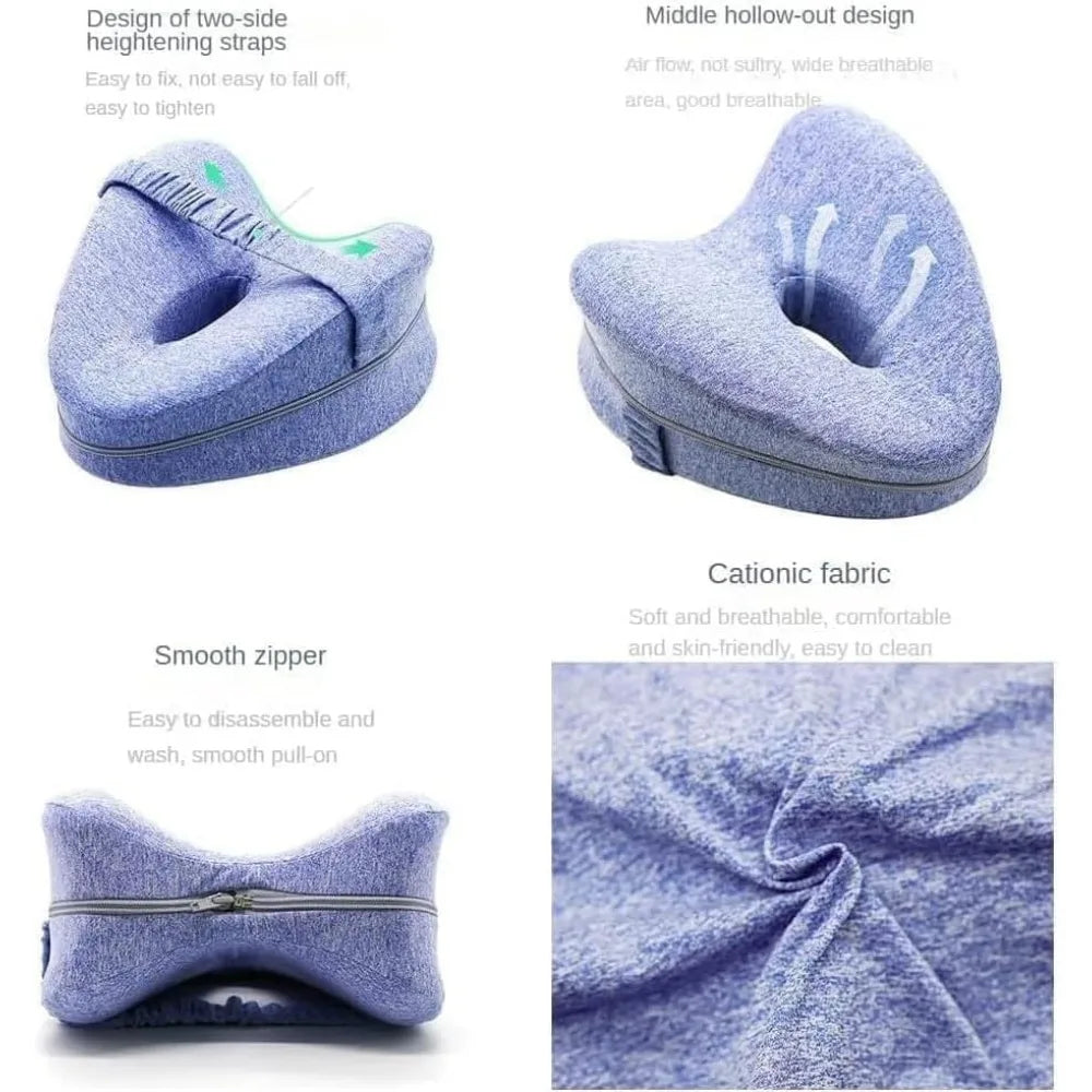 Revoget Alignment Pillows Relieve Hip Pain Sciatica Leg Alignment Pillow for Side Sleepers Sleep Pain-Free from Hip Back Aches