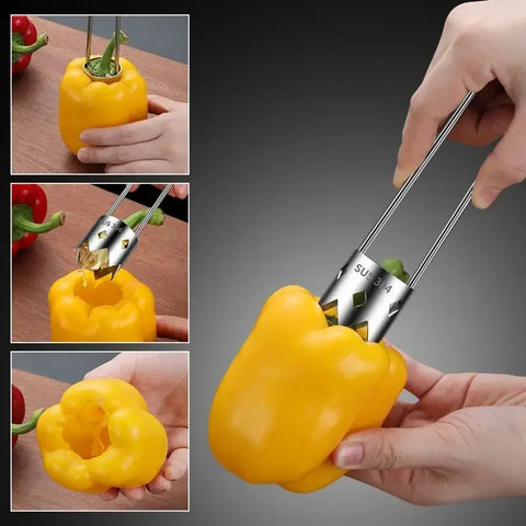  Steel Core Remover for Pears and Apple Sharp Serrated Cutter Durable Hand Tool for Vegetables
