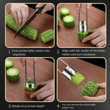  Steel Core Remover for Pears and Apple Sharp Serrated Cutter Durable Hand Tool for Vegetables