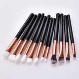 12-Piece Professional Eye Makeup Brush Set for Eyeshadow, Eyebrow, and Eyeliner Blending, eyeliner pencils
