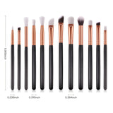 12-Piece Professional Eye Makeup Brush Set for Eyeshadow, Eyebrow, and Eyeliner Blending, eyeliner pencils