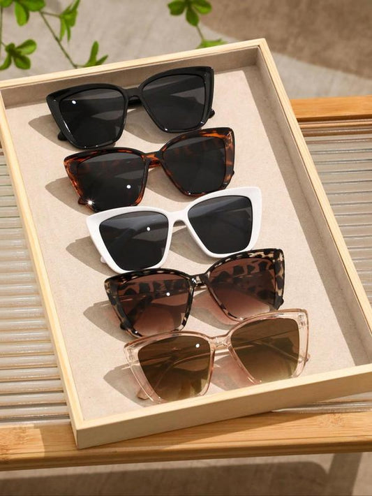 Women'S Trendy Cat Eye Frame Sunglasses, Trendy Casual Sunglasses for Everyday Use, Fashion Modern Accessories for Outdoor Activities, Sunglasses for Women