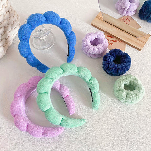 Twist Sponge Headband Wrist Strap Suit Women