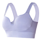 Wireless Push Up Women's Yoga Fitness Running Shockproof Sports Bra, sports bra, gym bra, training bra, fitness bra