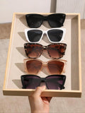 Women'S Trendy Cat Eye Frame Sunglasses, Trendy Casual Sunglasses for Everyday Use, Fashion Modern Accessories for Outdoor Activities, Sunglasses for Women