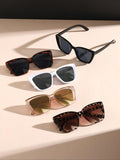Women'S Trendy Cat Eye Frame Sunglasses, Trendy Casual Sunglasses for Everyday Use, Fashion Modern Accessories for Outdoor Activities, Sunglasses for Women