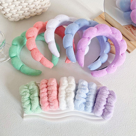 Twist Sponge Headband Wrist Strap Suit Women